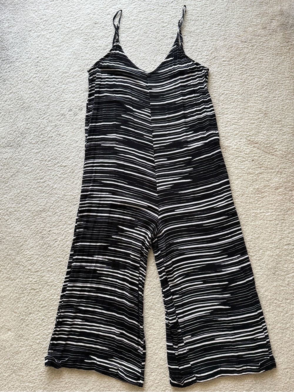 Ava Sky Jumper Finley | Black Painted Stripe print, size S